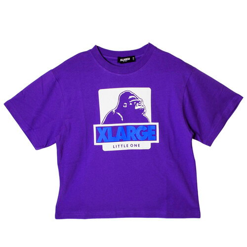 乐天商城 - エクストララージ キッズ 子ども服 80-140cm XLARGE KIDS OG半袖Tシャツ パープル メール便OK 2025春夏 X-LARGE KIDS エクストララージキッズ OGゴリラ 子供服