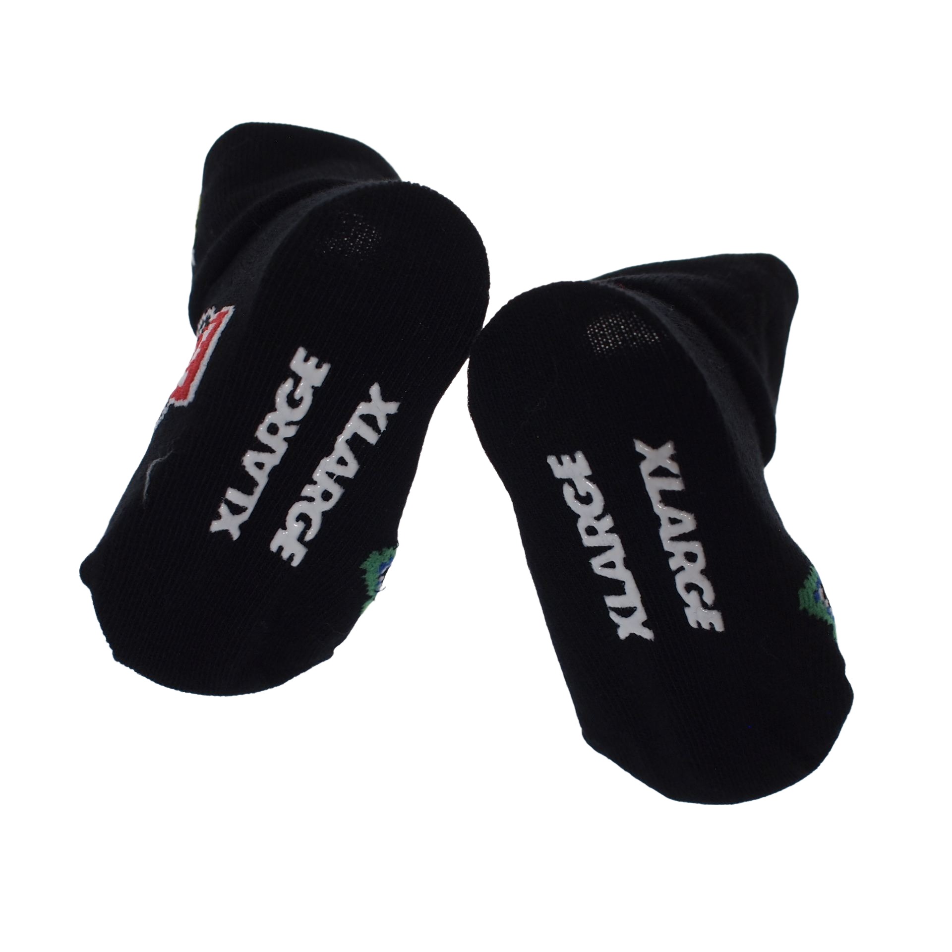XLARGE KIDS（エクストララージキッズ） ベビー用 靴下 F(9-13cm) ミックスロゴ折り返し ベビーソックス 黒 ブラック メール便OK 2026春夏 新作