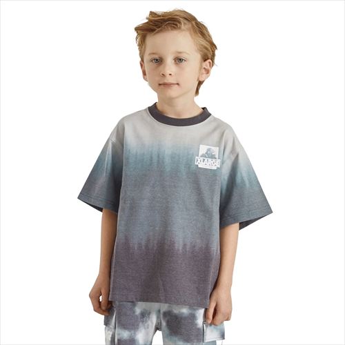 乐天商城 - XLARGE KIDS（エクストララージキッズ） OG グラデーションタイダイ半袖Tシャツ グレー（80-140cm） メール便OK 2026春夏 新作