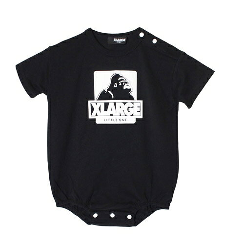 乐天商城 - XLARGE KIDS（エクストララージキッズ） ベビー服 半袖ロンパース 70cm OG 半袖ロンパース クロ ブラック メール便OK 2026春夏 新作
