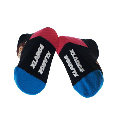 XLARGE KIDS（エクストララージキッズ） ベビー用 靴下 F(9-13cm) ファニーゴリラ カラフルベビーソックスックス クロ ブラック メール便OK 2026春夏 新作