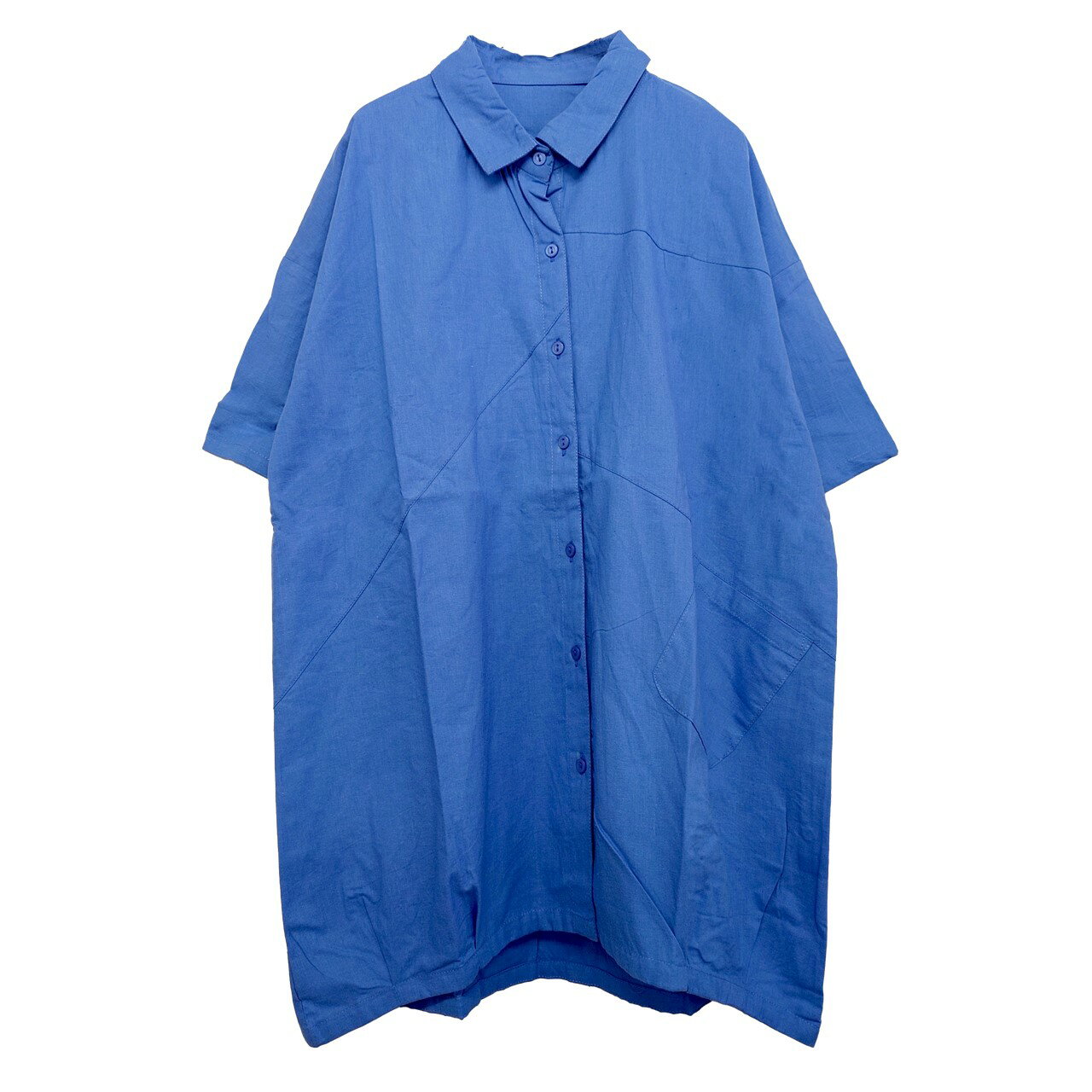 楽天市場】コクーン（カラーブルー）（シャツ・ブラウス｜トップス  