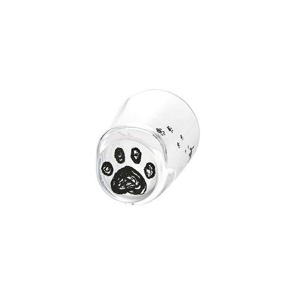 【取寄品】 足跡グラス ねこ M 3個セットコ...の紹介画像2
