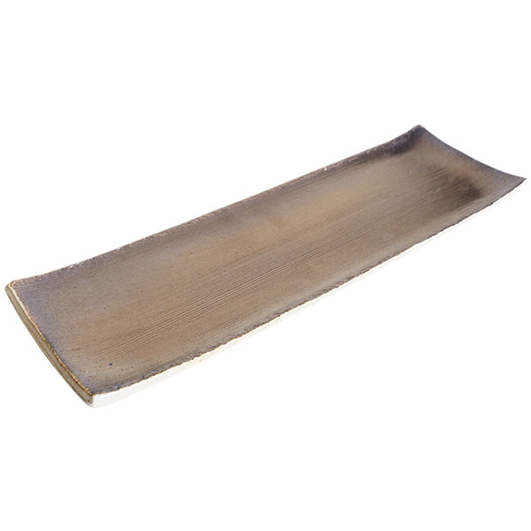 【取寄品】 萬古焼 友楽窯 たくみ金彩手造り 14号長角皿盛り皿 盛皿 長角皿 長皿 四角い皿 お皿 和風 おしゃれ 和食器 30cm以上 飲食店 旅館 料亭 ギフト プレゼント お祝い 山本英之 陶器 日本製