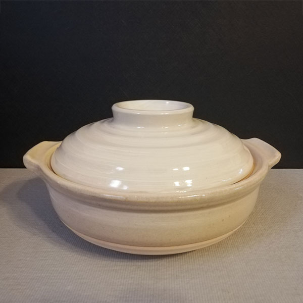 【取寄品】 伊賀焼 土鍋 白刷毛目 <8号鍋>...の紹介画像2