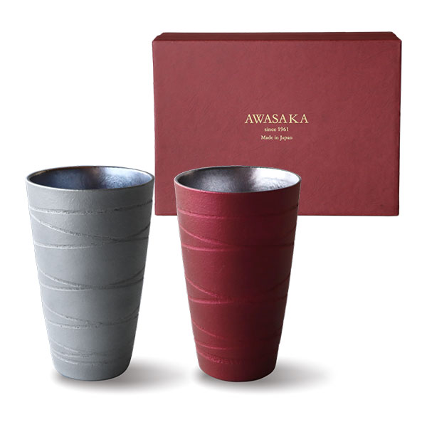 【取寄品】 Metal Color トールカップペアビールカップ ビアカップ ビールグラス ビアグラス ペアセット フリーカップ おしゃれ モダン かわいい 可愛い 酒器 お酒 普段使い 食洗機対応 ギフト プレゼント お祝い 父の日 母の日 結婚祝い 日本製