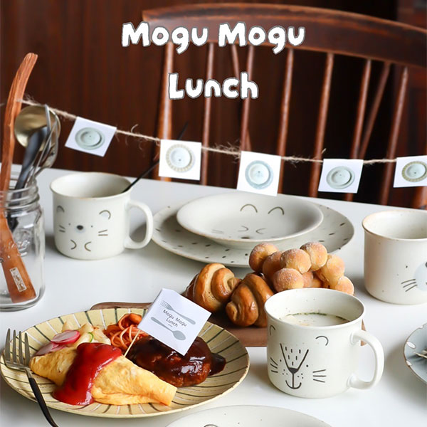 【取寄品】 MoguMoguLunch ペアペアプレートセット中皿 大皿 パスタ皿 お皿 取り皿 取皿 銘々皿 おしゃれ かわいい 可愛い 食器セット ペアセット アニマル柄 動物柄 電子レンジ対応 食洗機対応 ギフト プレゼント お祝い 母の日 結婚祝い 日本製 owlkitchen-10002646 キッチン用品・食器のOwl Kitchen サンプル画像2