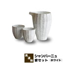 【取寄品】 シャンパーニュ 宴セット ホワイト酒器揃 片口 おちょこ お猪口 徳利 とっくり 盃 杯 おしゃれ かわいい 可愛い 木箱入り 酒器セット 日本酒 お酒 冷酒 一人飲み 一人呑み さしのみ 二人呑み 電子レンジ対応 食洗機対応 ギフト プレゼント お祝い 日本製