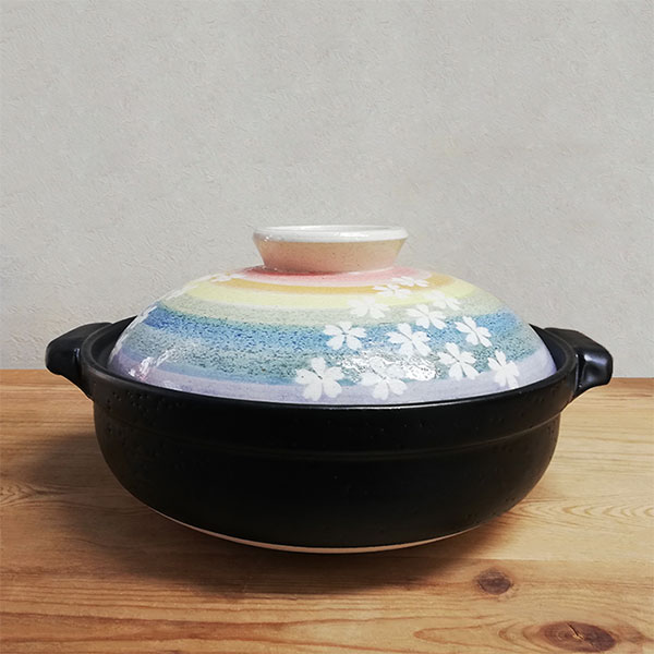 【取寄品】 萬古焼 土鍋 華やぎ <9号鍋>9...の紹介画像2