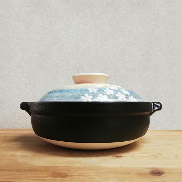 【取寄品】 萬古焼 土鍋 華やぎ <9号鍋>9...の紹介画像3