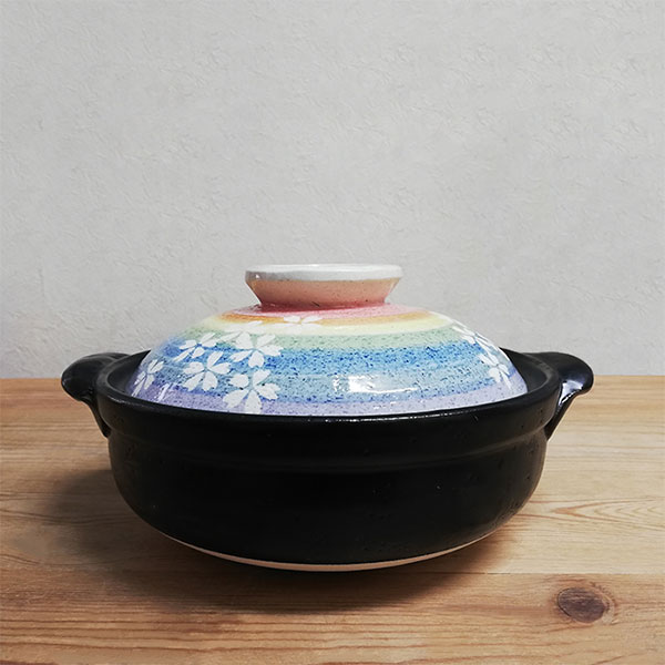 【取寄品】 萬古焼 土鍋 華やぎ <6号鍋>6...の紹介画像2