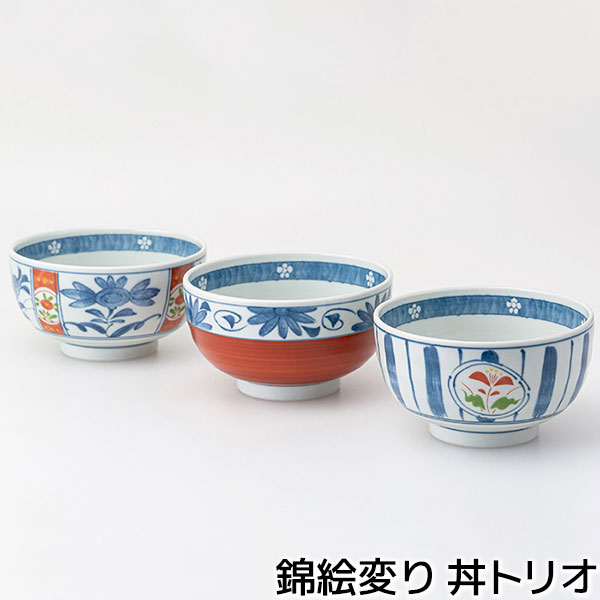 錦絵変り丼トリオどんぶり鉢大きい丼...