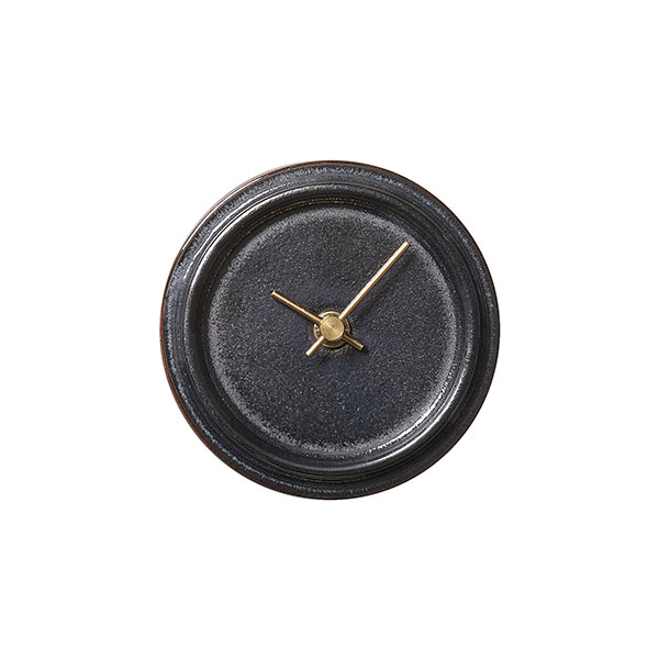 【取寄品】 陶磁器と木の時計 2WAY TILE WOOD CLOCK メタル釉掛け置き両用時計 置時計 置き時計 壁掛け時計 壁時計 卓上時計 おしゃれ かわいい 可愛い シンプル ナチュラル インテリア ギフト プレゼント お祝い 母の日 結婚祝い 引っ越し祝い 美濃焼 日本製 [2]