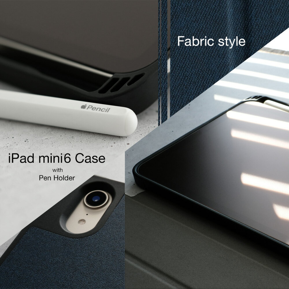 【アウトレット商品】 Apple Pencil ホルダー付き iPadケース iPad mini 6対応