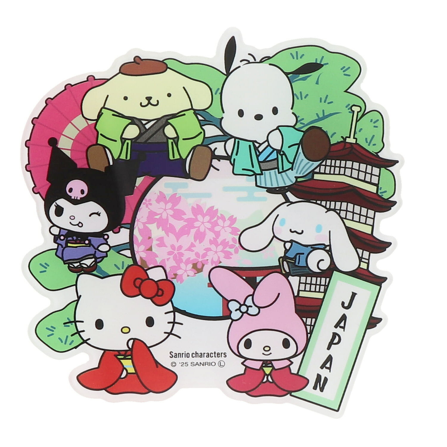 【新商品】 SANRIO CHARACTERS アクリル マグネット JAPAN 松 ハローキティ マイメロディ シナモロール クロミ ポチャッコ ポムポムプリン サンリオキャラクターズ コラボ コスチューム