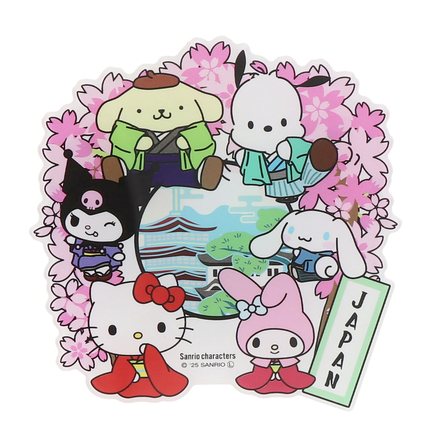 【新商品】 SANRIO CHARACTERS アクリル マグネット JAPAN 桜 ハローキティ マイメロディ シナモロール クロミ ポチャッコ ポムポムプリン サンリオキャラクターズ コラボ コスチューム