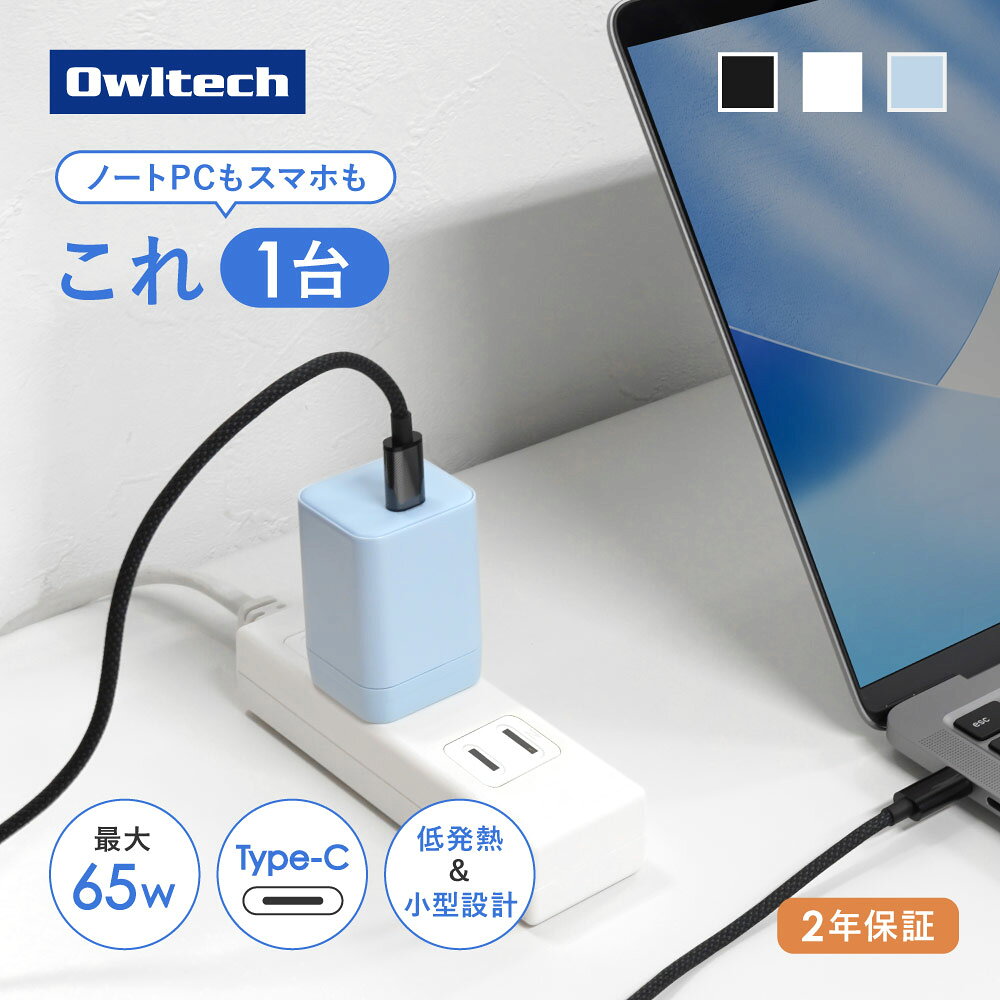 オウルテック OWL-AC6502シリーズ(最大65W、AVS対応)の商品画像(楽天市場)
