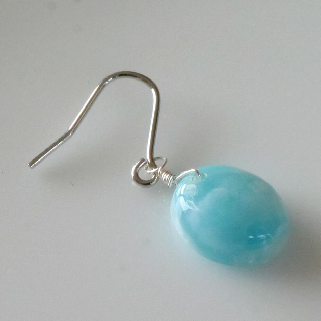 ラリマー/カボションピアス[2.0ct]