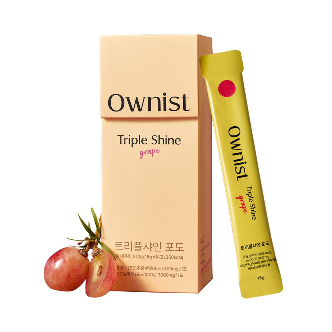 【送料無料】Ownist トリプルシャイン グレープ (1BOX／14日分) 飲む日焼け止め インナーケア 美白 美容ゼリー ビライト ビタミンC ビタミンB UVケア