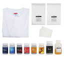 染料|OWNLY ONE Tシャツ染色キット 濃淡色(7色セット+促染剤+固着剤+均染剤+Tシャツ+テスト布) 染色 布 染め粉 染め直し 後染め 綿 麻 レー...