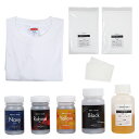 染料|OWNLY ONE Tシャツ染色キット 濃色(4色セット+促染剤+固着剤+均染剤+Tシャツ+テスト布) 染色 布 染め粉 染色キット Tシャツ 染め直し ...
