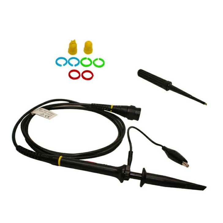 OWON オシロスコーププローブ300/600VDC AC Vp-p 10:1 60/ 70MHz X1 X10ワニ口クリップテストプローブ (P2060 300VDC AC Vp-p 10：1 60MHz)