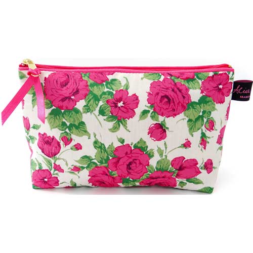 LIBERTY Tana Lawn Cotton Cosmetic BagCarline　ACCB01【約 横21cmxたて14cm】