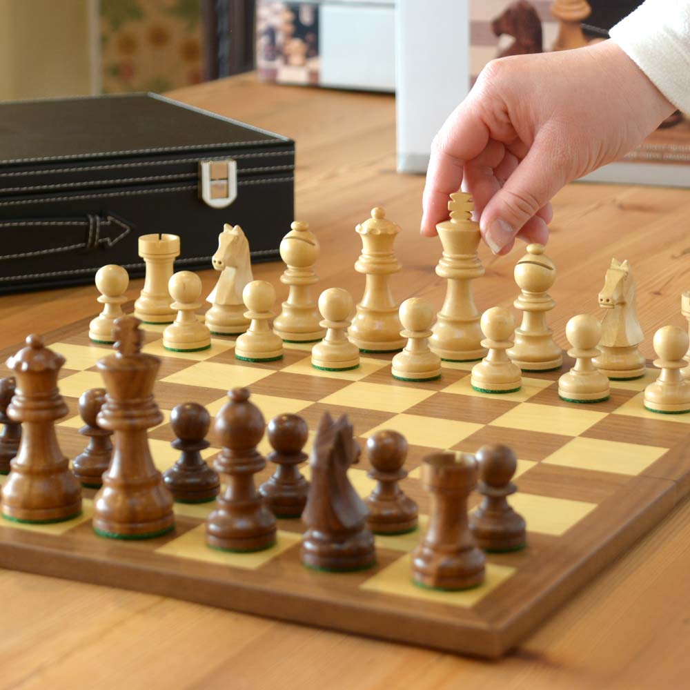Gibsons 英国製 3in1 木製ゲームセット ケース付き チェス ドラフト バックギャモン 高級 ボードゲーム G390