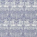 Laura's Beau 英国製 テーブルナプキン ウィリアムモリス [約41cm×41cm] Morris Design Oxford コットン ハンカチ プレゼント ギフト Brother Rabbit Blue　NP15 2