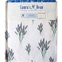 Laura's Beau 英国製 コットンテーブルクロス 長方形 132 x 228cm ラベンダー Lavender LBTBCCTR22820