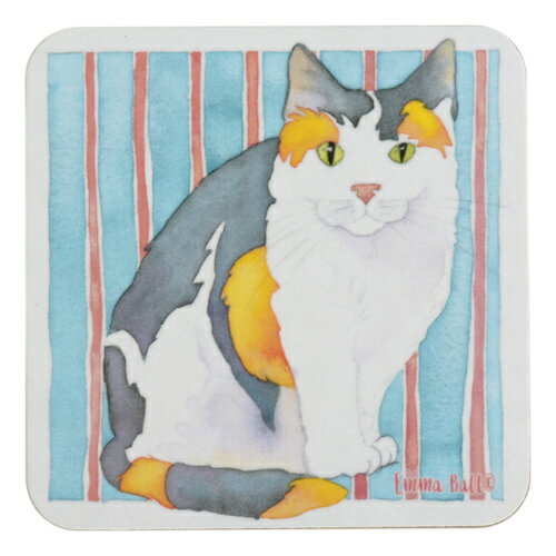 Emma Ball Coasters コースター Myrtle EBCW083 サイズ 約 9.5cm× 9.5cm 重さ 約 50〜55g 【本体】MDF & メラミン樹脂 【裏面】コルク 表面の耐熱温度　95℃ 【配送方法について】 ・配送方法はメール便のみです ・代金引き換え、配送日時指定はご利用いただけません ・複数商品をご注文の場合、宅急便での配送に変更になる場合があります ・合計 \3,980(税込)のご注文で配送料無料です