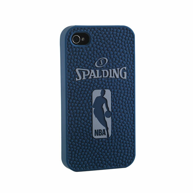 【SPALDING】 (スポルディング) 　iPhone5/5S用 シリコンケース ブルー　NBA　ロゴ入り　67-813Z