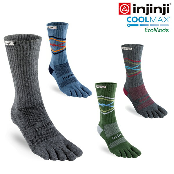 injinji(インジンジ) ライナークルー/グレー/M 60270 男性用ソックス ウェア 靴下 アウトドアウェア小物　靴下