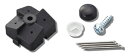 PBST-1 光 有孔ボード 石膏ボード用 止め具セット黒 1P(4ヶ所止入)対応穴:5φ-25P 8φ-30P パンチングボード用止め具 PEGボード用止め具