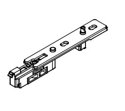 TDB-2FMP 1個 お取り寄せ エイダイ ファインモーション受けブロック（新仕様）室内ドア 引っ込み戸 部材 ステンレス 単品部材 パーツ 永大産業 EIDAI 【返品・交換不可】