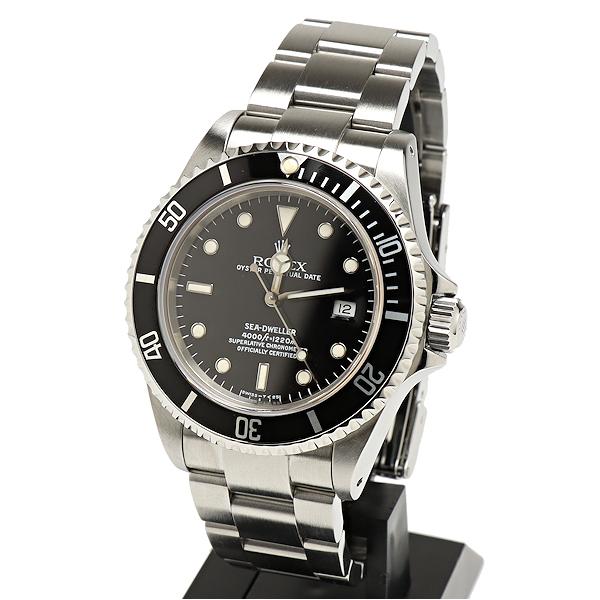 【中古】美品 ロレックス シードゥエラー 16600 OH・磨き済 トリチウム X番 メンズ ROLEX