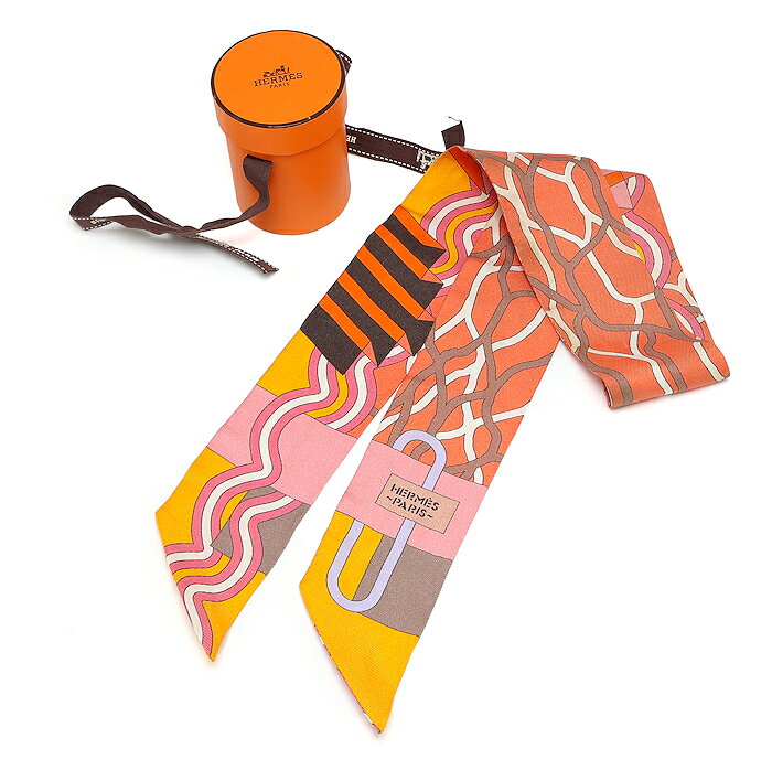 エルメス ツイリー バレット アクアティクス シルクスカーフ マルチカラー HERMES（楽天・おやま質店楽天市場店）