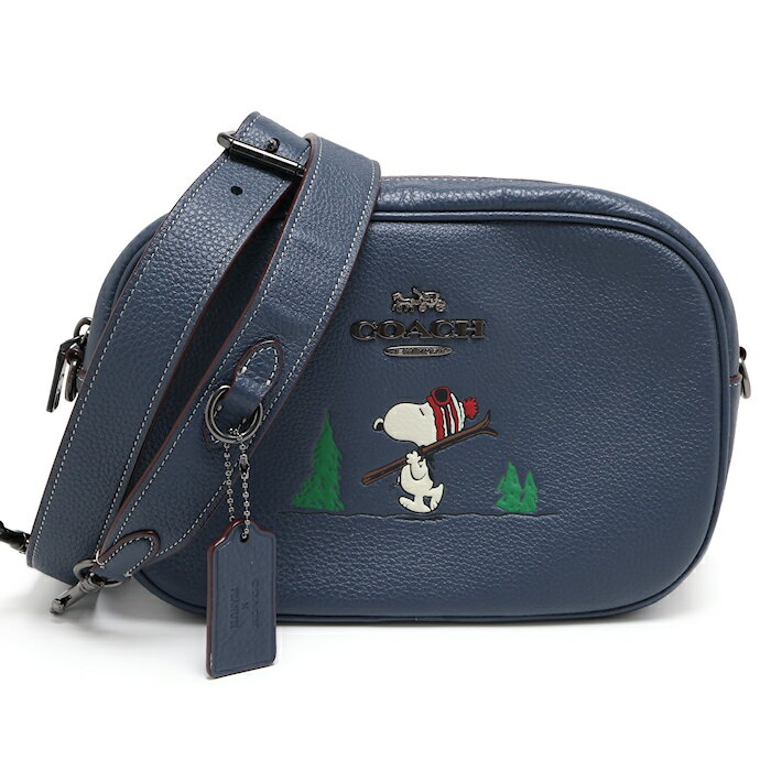 Rakuten - 美品 コーチ ジェイミー カメラ バッグ スヌーピー スキー モチーフ CF305 レザー ショルダーバッグ COACH