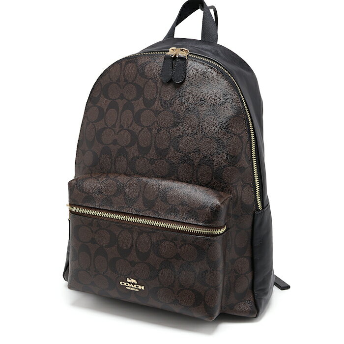 Rakuten - 美品 コーチ チャーリー バックパック F58314 シグネチャー ブラウン×ブラック リュック COACH