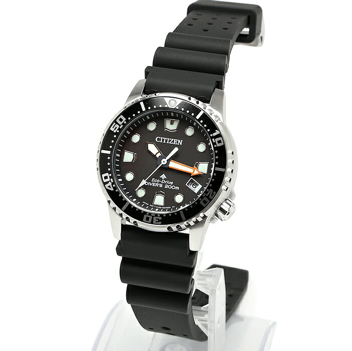 美品 シチズン プロマスター MARINE EO2020-08E エコ・ドライブ電波時計 ブラック 腕時計 CITIZEN