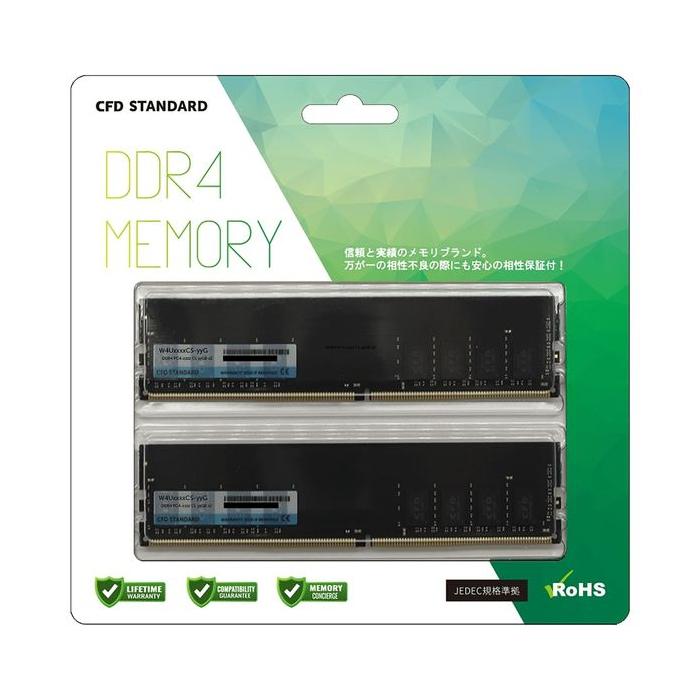 CFD Standard DDR4-3200 デスクトップ用メモリ 2枚組 8GB W4U3200CS-8G