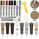 ★P5倍+最大2000円割引★マラソン限定SEISSO 木製品 補修 キズ補修 補修セット 8色 補修クリーム 補修ペン フローリング キズ隠し キズ直し 床/木製品補修 木製の家具 木工ドア 傷 すりキズ用 汚れ 色あせ 16本セット ブラシ*2付 ヘラ*1付 パレット*1付 説明書付