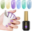 ★1日限定11P★カラーネイルジェル 透け感ありジェル 6色*8ml UV/LED対応 ポリッシュタイプ ジェルネイル 優しい おしゃれ プレゼント