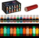 【マラソン限定!P10倍】夜光パウダー 夜光塗料パウダー Biutee 10g 12セット蓄光パウダー 高輝度 長時間 スライムパウダー DIY マイカパウダー...