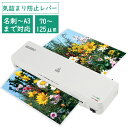 【マラソン限定!P10倍】SEISSO ラミネーター ラミネート A3/A4対応 本体 ラミネートA3フィルム10枚付 詰まり防止レバー搭載 コールドラミネート...