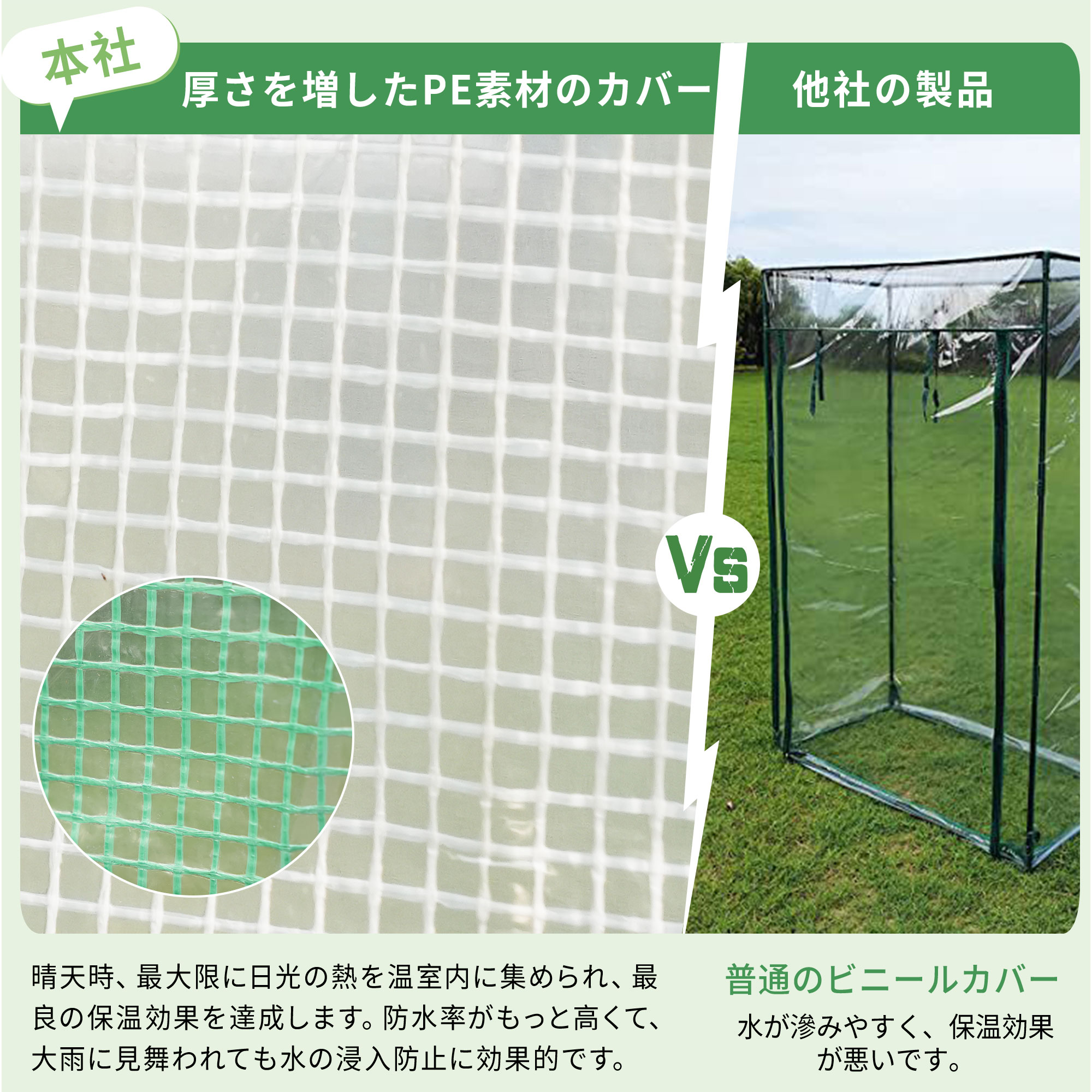 【SS先行特典！全店15％OFF券】 1年保証 DEWEL ビニールハウス ガーデンハウス ビニール温室 フラワーハウス 温室棚 寒さ/霜/雨/風対策 温室 ビニール ベランダ 虫/鳥よけ 家庭用ビニールハウス 暖簾/ペグ付/ファスナー チャック開閉 温室ハウス 工具不要 3