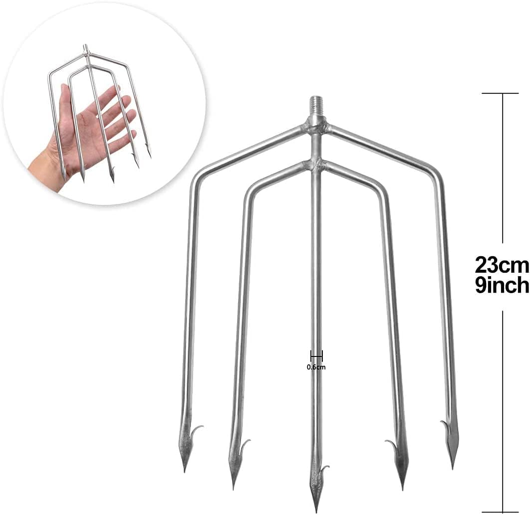 ★限定10％OFF★銛 スピア 5又7又 145/185cm 長さ調節可能 フォーク 銛先 手銛 軽量 防サビ フォーク お釣り フィッシング スピア ヤス ダイビング モリ 素潜り 水中/海水/川適用 (145)【11月下旬入荷予定】 冬