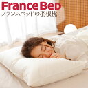 羽根枕 フランスベッド フェザーピロー  ※当商品は、指定商品と同時に購入するための専用の買い物カゴ商品です。単品購入はできません。