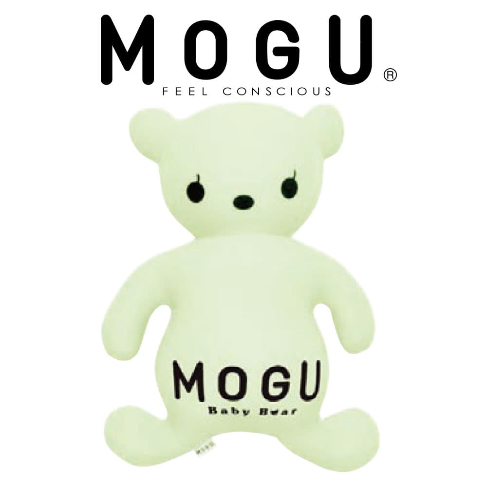 クッション MOGU（モグ） パステルベビーベア パステルグリーン 抱きしめると赤ちゃんみたいに柔らかくて気持ちいいクマの抱きクッション 【可愛い かわいい くま クマ ぬいぐるみ 可愛いクッション ギフト 誕生日 子供 子ども プレゼント 小学生】