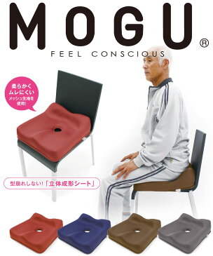 MOGU CARE(モグケア) スワッテ美姿勢フィット パウダービーズの優しい感触 【日本製 シートクッション 介護 褥瘡 床ずれ防止 体圧分散 車椅子 S字 姿勢 お尻 腰痛 すわって 骨盤 デスクワーク オフィス】【敬老の日 ギフト】